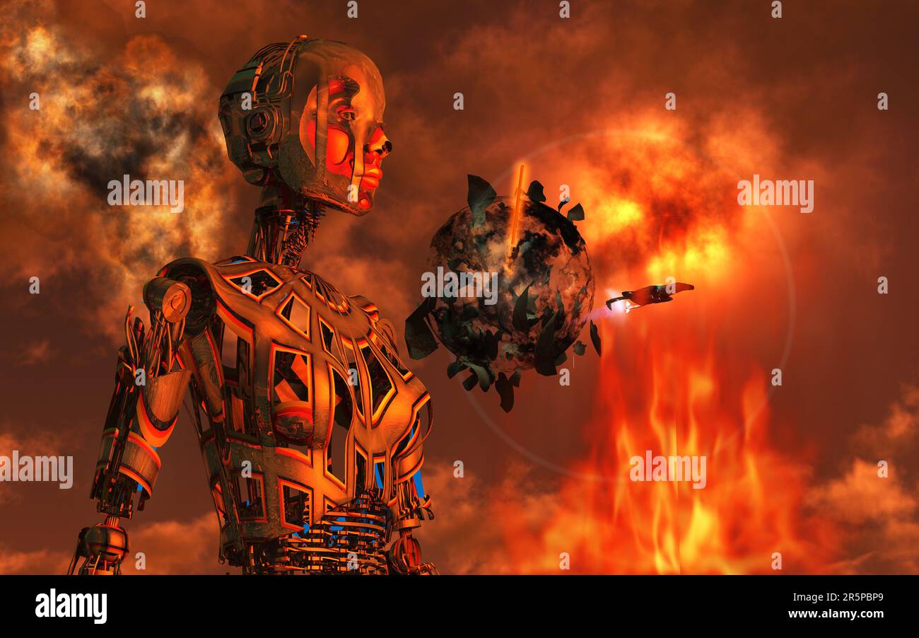 Einer Supernova entkommen Stockfoto