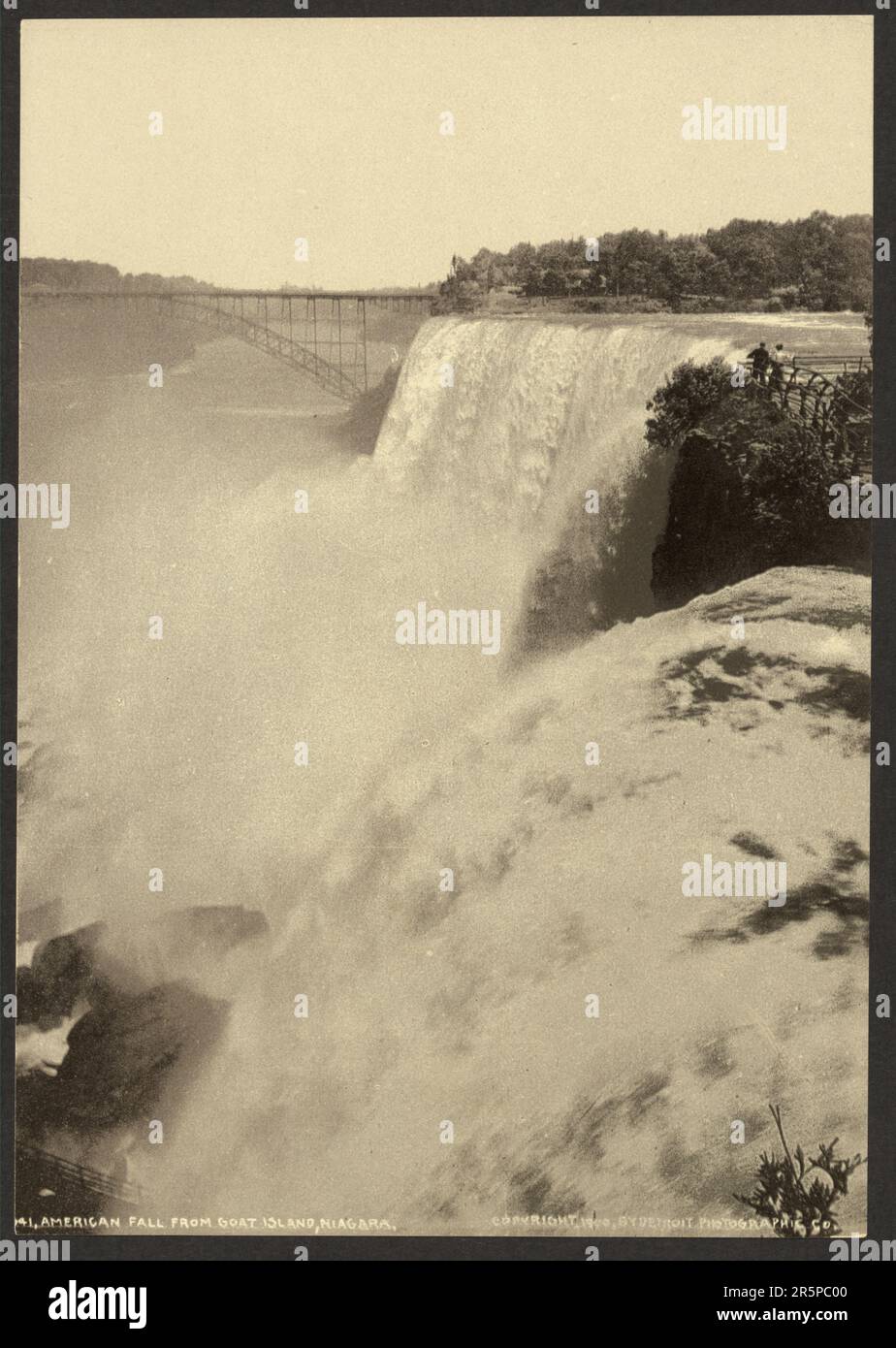 Niagarafälle, Fotodruck, 1900 Stockfoto