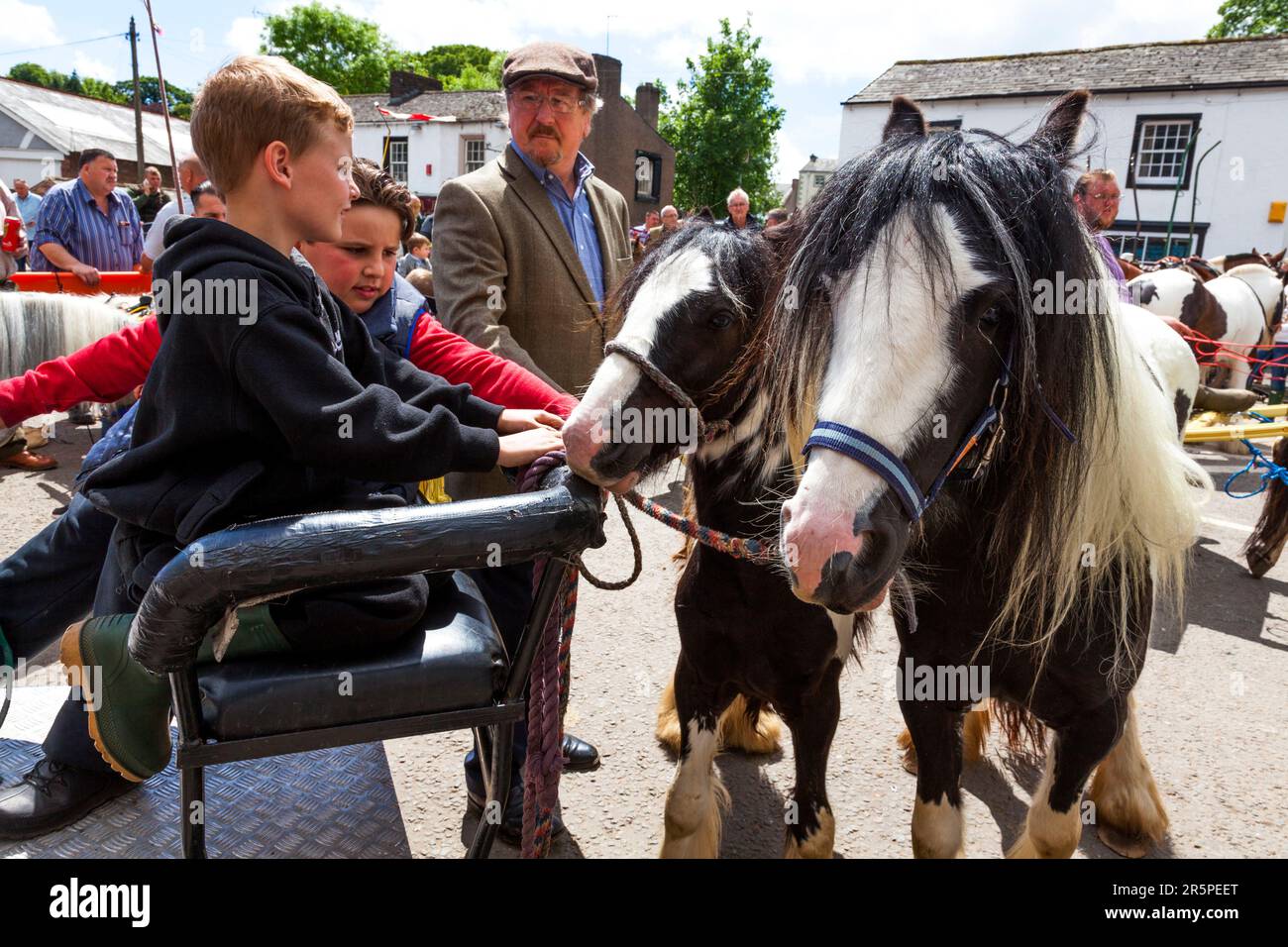 Die historische Appleby Horse Fair, Appleby-in-Westmorland, Cumbria, England, Großbritannien Stockfoto