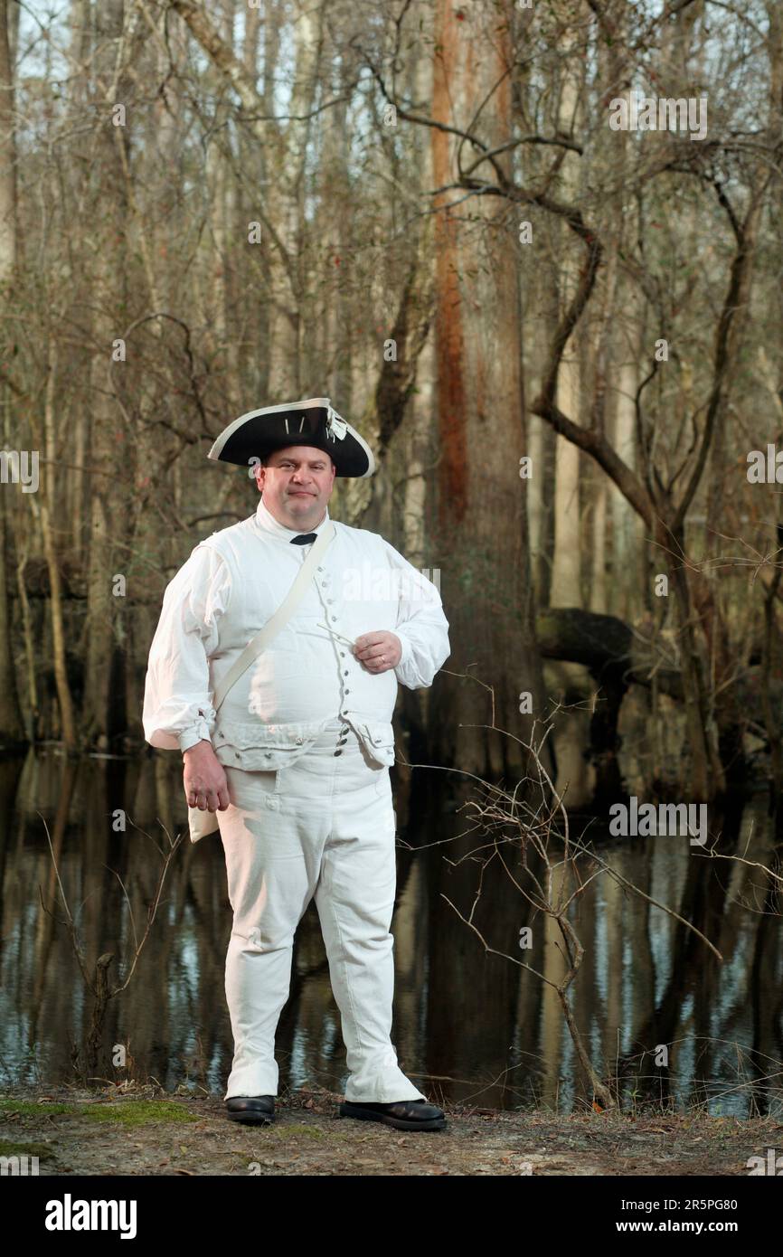 Porträts von Reenschauern am Moores Creek National Battleground, NC Stockfoto