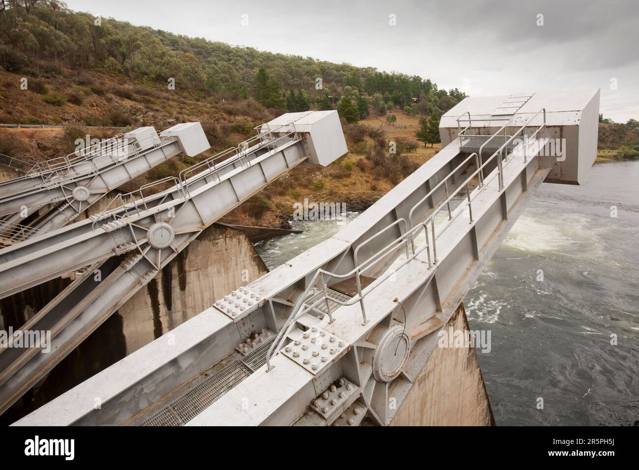 Ökonomie-Damm, Teil der Snowy Mountains Hydro-Regelung in New South Wales, Australien. Stockfoto