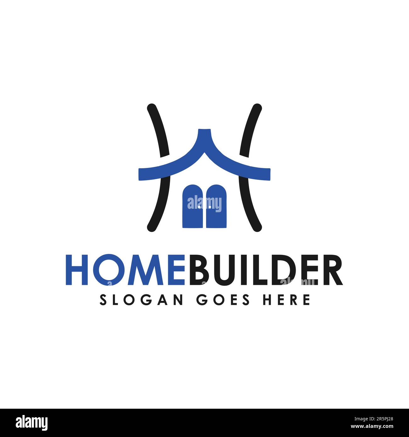 Designvorlage Für Creative Home Construction Concept Logo Stock Vektor