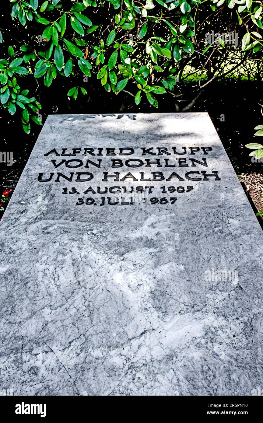 Essen (NRW, Deutschland): Familienfriedhof der Familie Krupp in Essen Bredeney; Friedhof der Familie Krupp Stockfoto