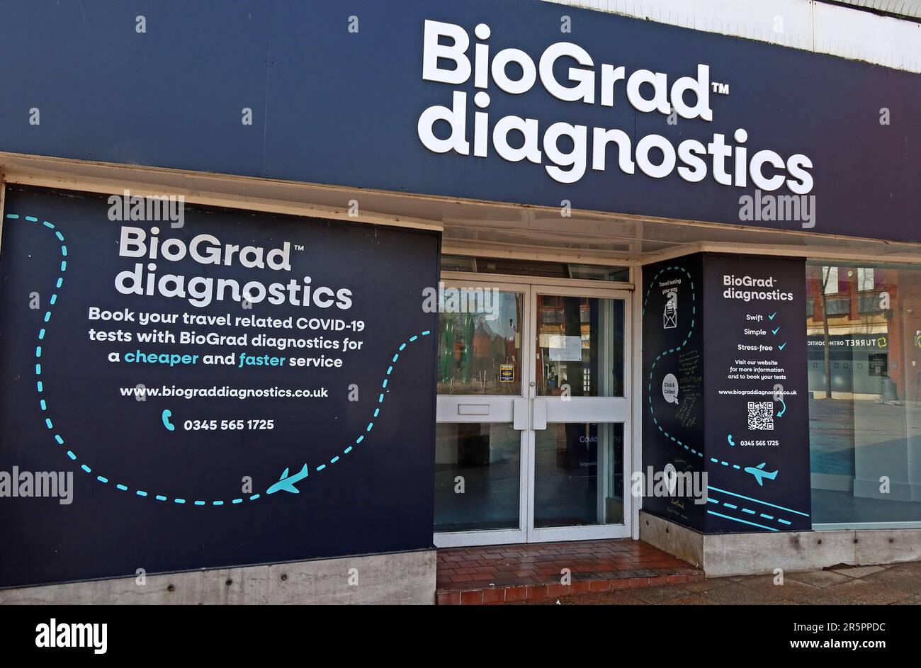 Biograd Diagnostics, 1 Market Gate, Warrington, Cheshire, England, UK, WA1 2QN Stockfoto
