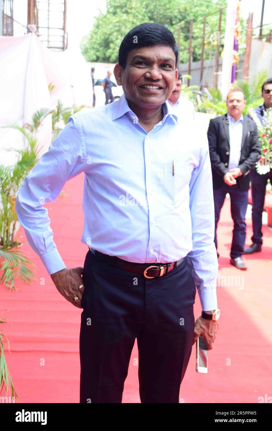 Jayantilal Gada, indischer Filmproduzent, indischer Vertreiber, Mahurat-Zeremonie, genialer Film, Mumbai, Indien, 22. Mai 2017 Stockfoto