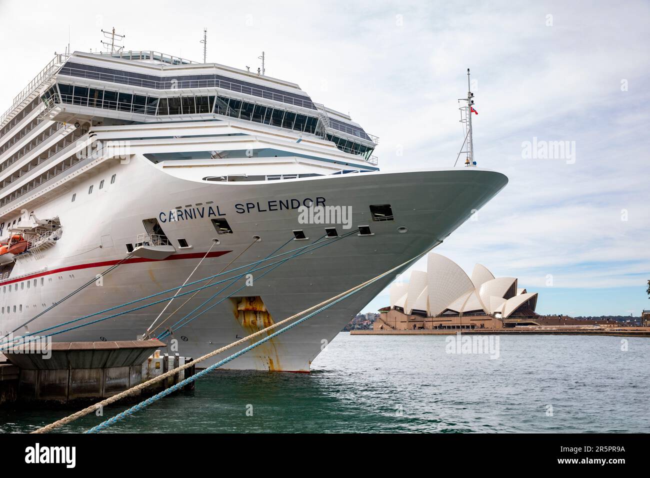 Carnival Pracht Kreuzfahrtschiff liegt im Passagierterminal Übersee, Circular Quay, Sydney, NSW, Australien Stockfoto