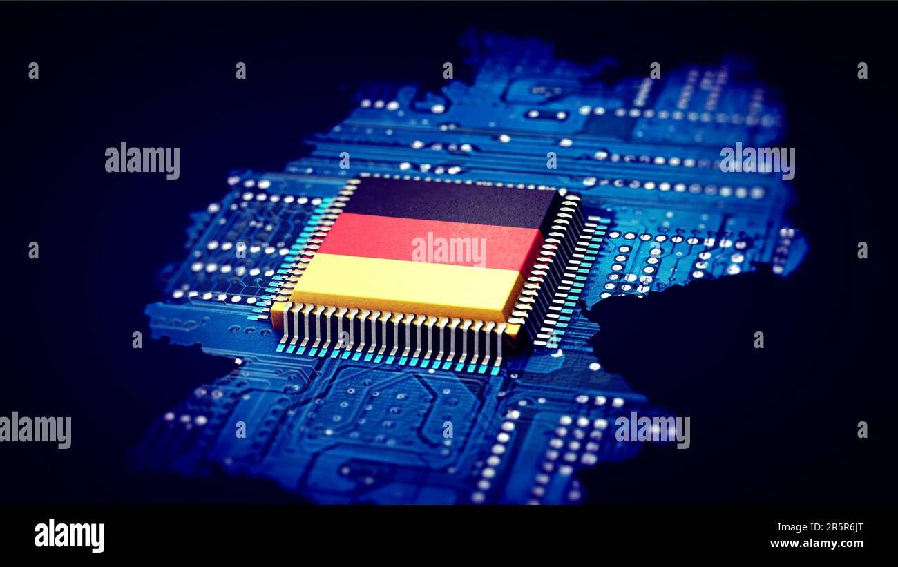 Deutschland und Digitalisierung Stockfoto