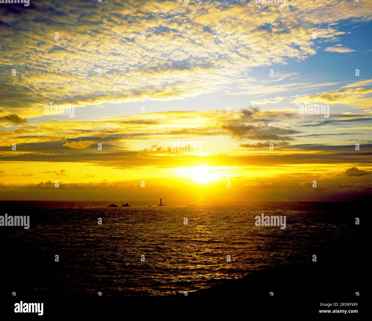 England. Cornwall. Das Ende des Landes. Sonnenuntergang. Stockfoto