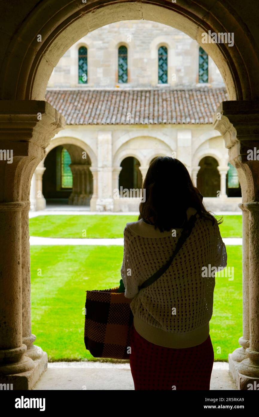 Frankreich, Cote d'Or, Marmagne, die Zisterzienserabtei Fontenay, das von der UNESCO zum Weltkulturerbe erklärt wurde, das Kloster Stockfoto