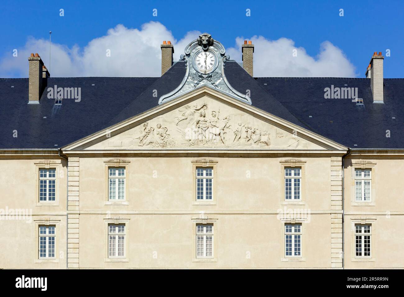 Frankreich, Meurthe et Moselle, Nancy, Fassade und Pediment der
