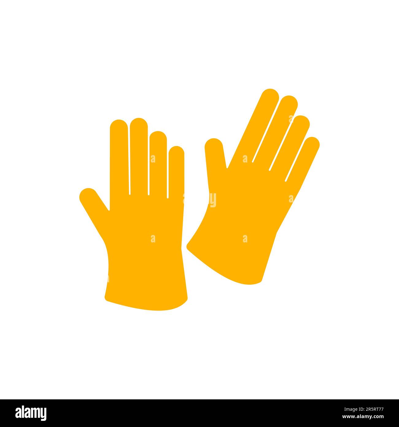 Symbol für Gummischutzhandschuhe Stock Vektor