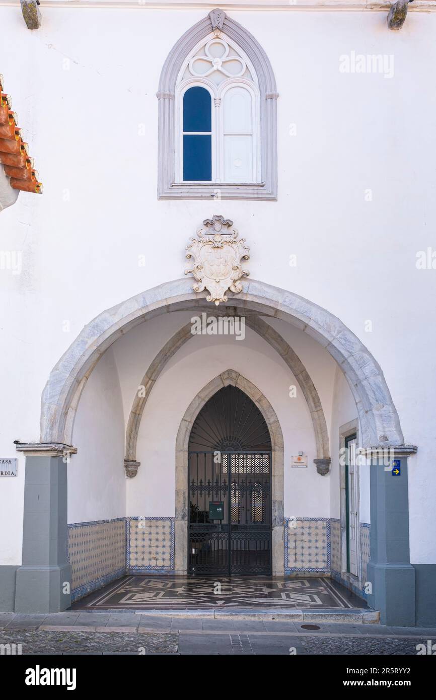 Portugal, Alentejo Region, Beja, Santa Casa da Misericordia, ehemaliges Krankenhaus aus dem 15. Jahrhundert und Gästehaus für Pilger Stockfoto