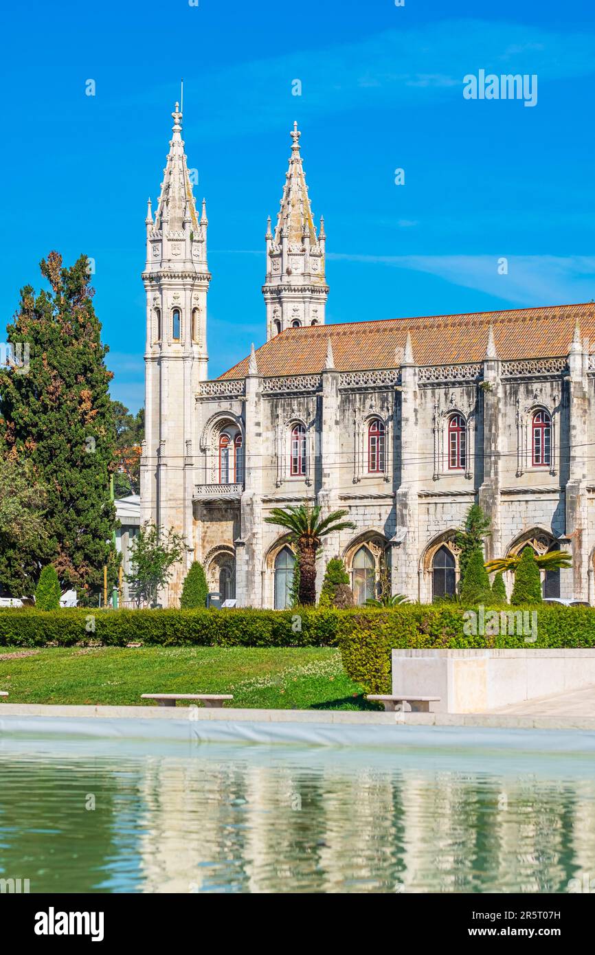 Portugal, Lissabon, Belem Viertel, das Hieronymuskloster Kloster (Mosteiro Dos Jeronimos), von der UNESCO als Welterbe gelistet Stockfoto