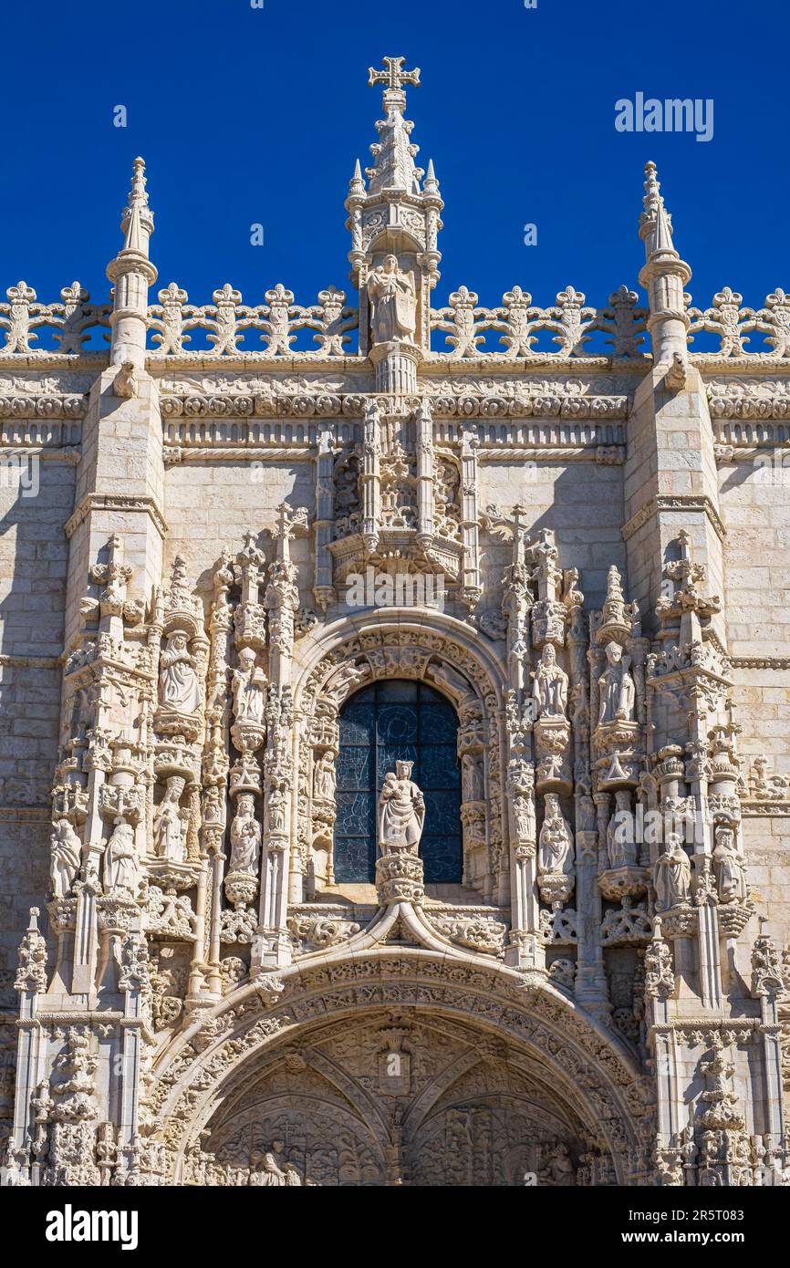 Portugal, Lissabon, Belem Viertel, das Hieronymuskloster Kloster (Mosteiro Dos Jeronimos), von der UNESCO als Welterbe gelistet Stockfoto