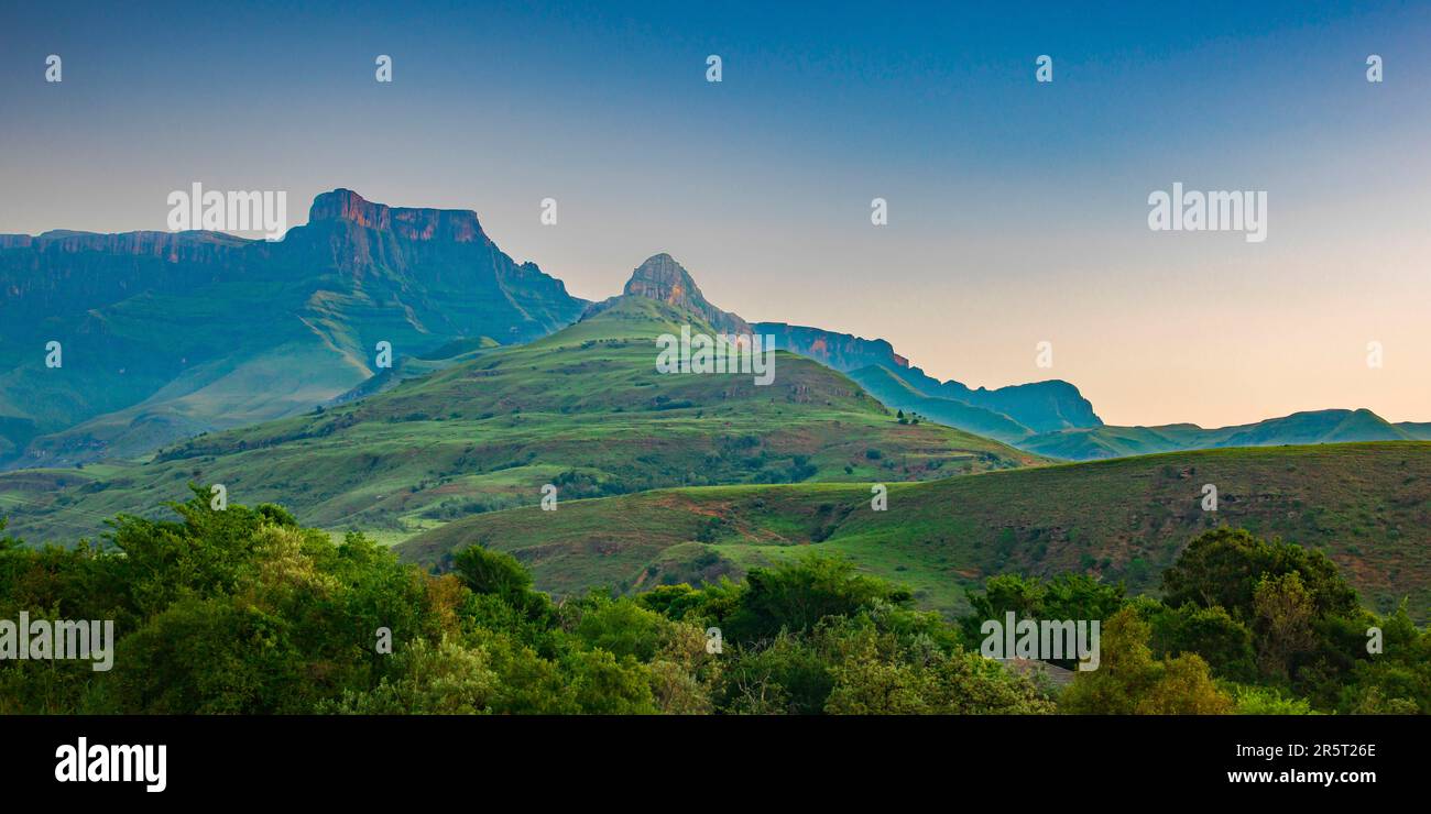 Südafrika, Kwazulu Natal, uKhahlamba Drakensberg Park, UNESCO-Weltkulturerbe, Royal Natal Nationalpark Stockfoto