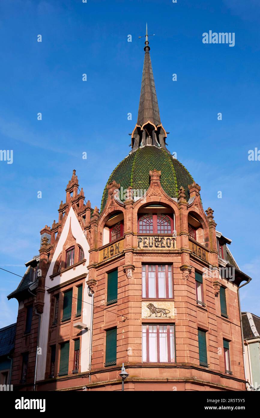 Frankreich, Doubs, Montbeliard, Lion Peugeot Gebäude im Stadtzentrum vom Architekten Jean Walter Stockfoto