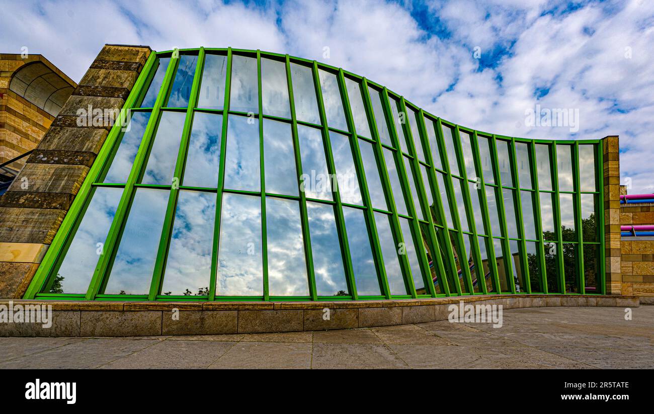 Neue Staatsgalerie, entworfen von James Stirling, Stuttgart, Baden-Württemberg, Deutschland, Europa Stockfoto