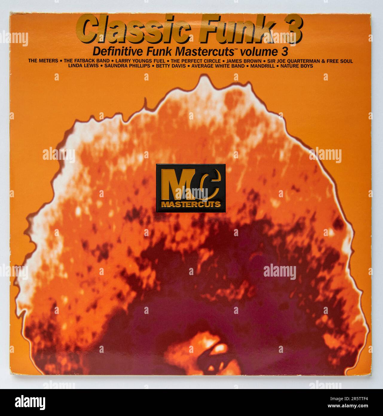 LP-Cover von Band drei von Classic Funk Mastercuts, einem Album klassischer Funk-Musik, das 1995 veröffentlicht wurde Stockfoto