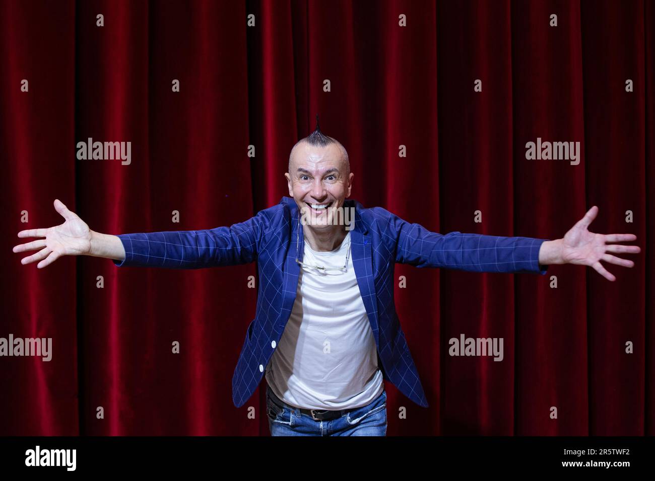 Rom, Italien. 05. Juni 2023. Arturo Brachetti nimmt an der Fotokonferenz zur Präsentation der Saison 2023/2024 des Brancaccio Theaters in Rom Teil (Foto von Matteo Nardone/Pacific Press) Kredit: Pacific Press Media Production Corp./Alamy Live News Stockfoto