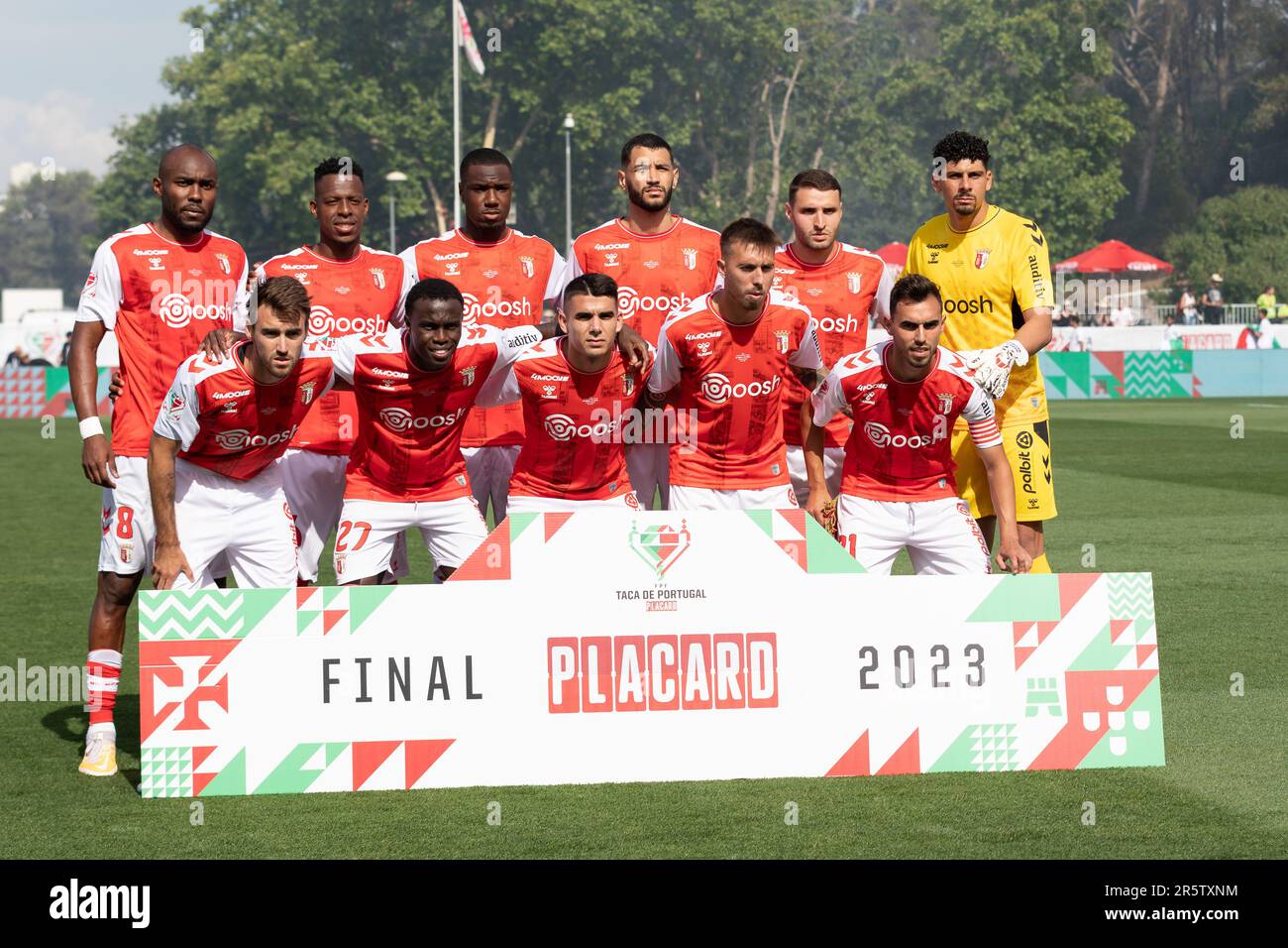 Lissabon, Portugal. 04. Juni 2023. Lissabon, Portugal. Braga Startteam für das Finale des portugiesischen Pokals Braga gegen Porto Credit: Alexandre de Sousa/Alamy Live News Stockfoto