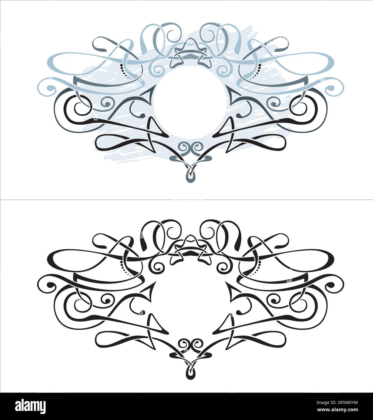 Vector Cartouche und Banner für deinen Text Stock Vektor