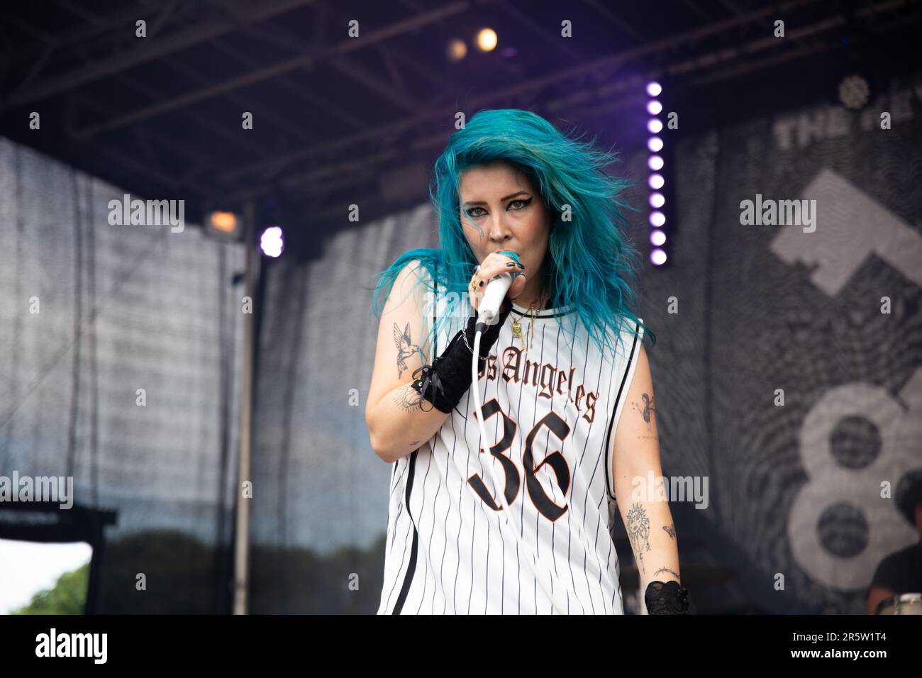 Charlotte Sands live beim Slam Dunk Festival North leeds uk, 28. Mai 2023. Stockfoto