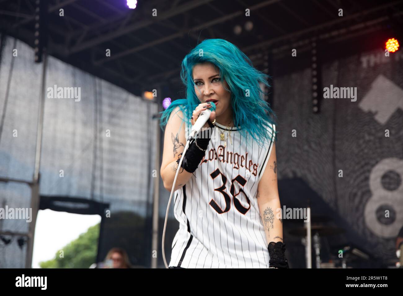 Charlotte Sands live beim Slam Dunk Festival North leeds uk, 28. Mai 2023. Stockfoto