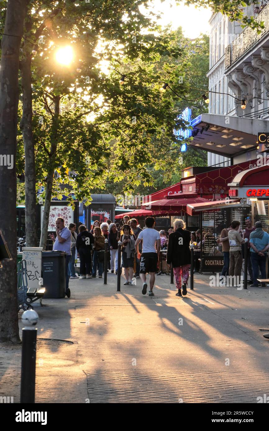 Paris, Boulevard Montparnasse // Paris, Boulevard Montparnasse Stockfoto