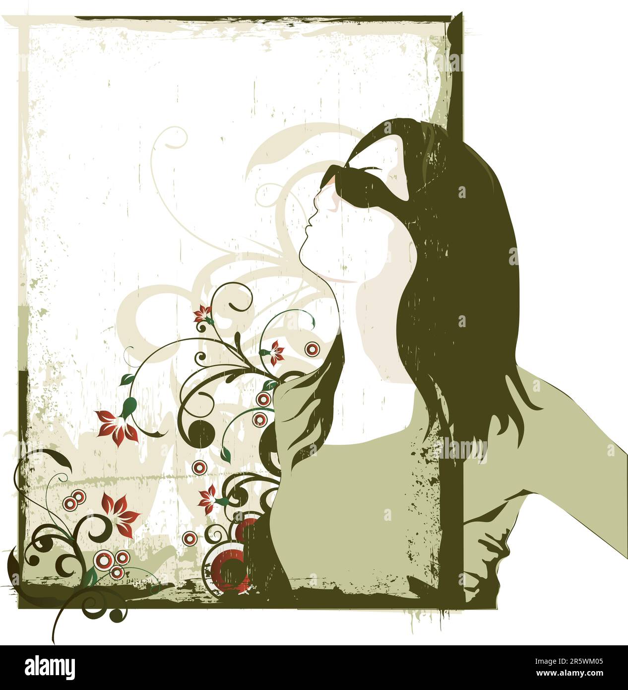 Mode Mädchen Stock Vektor