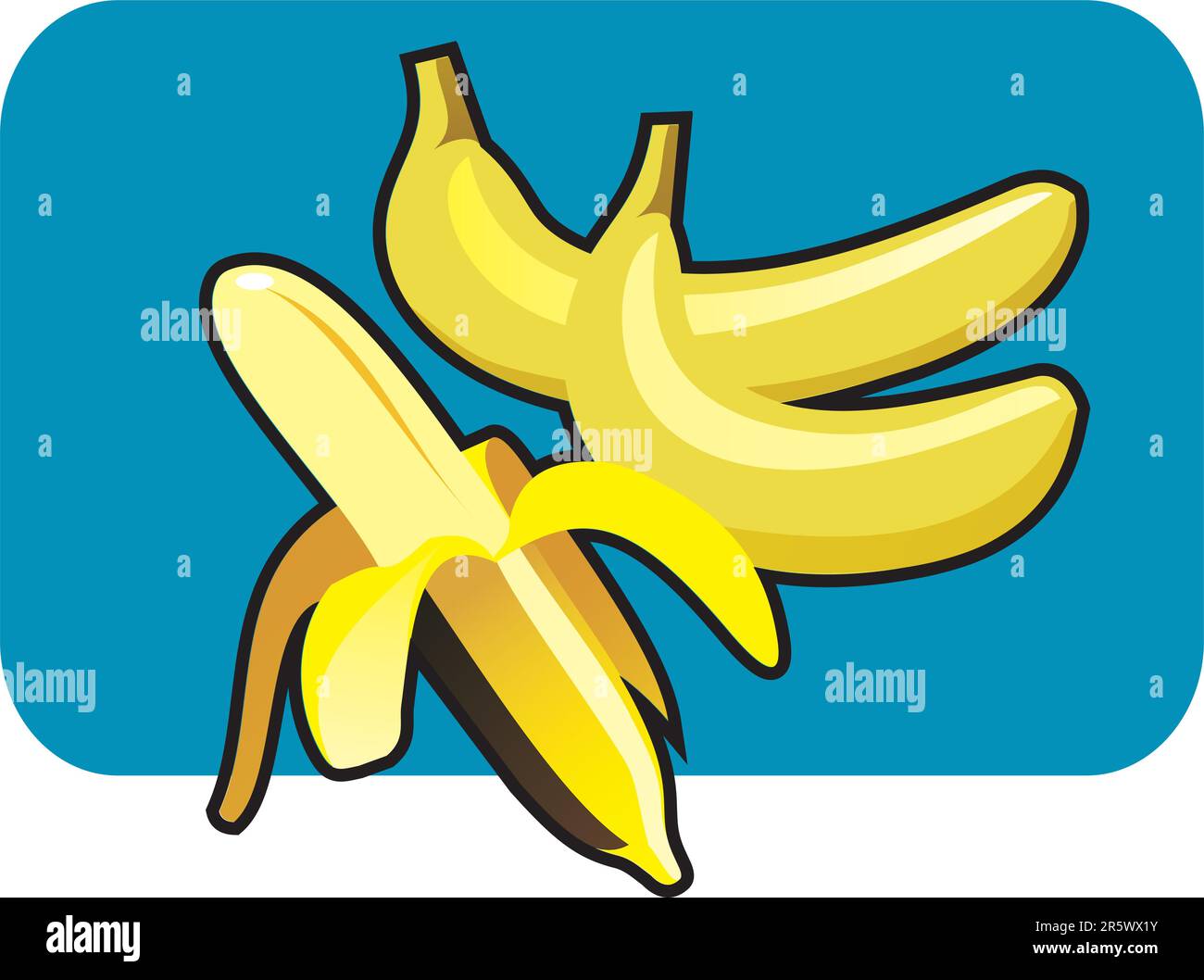 Symbol für Banane Stock Vektor