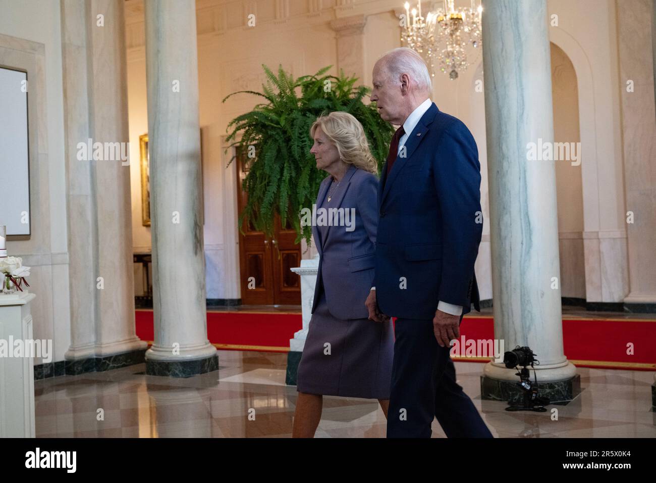 USPräsident Joe Biden, in Begleitung von First Lady Dr. Jill Biden