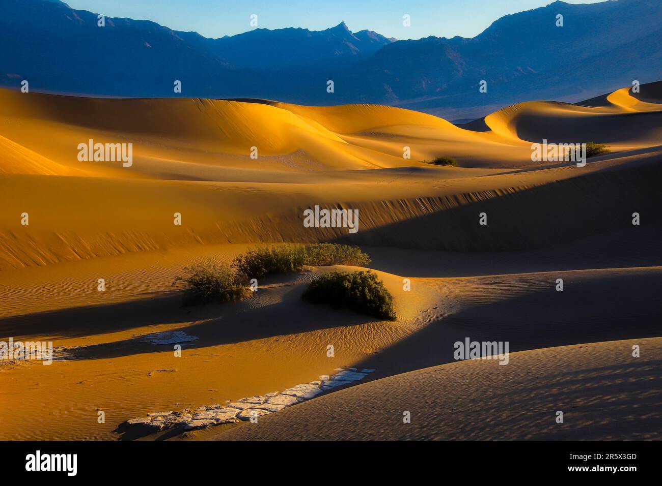 Sunrise Death Valley Stockfoto