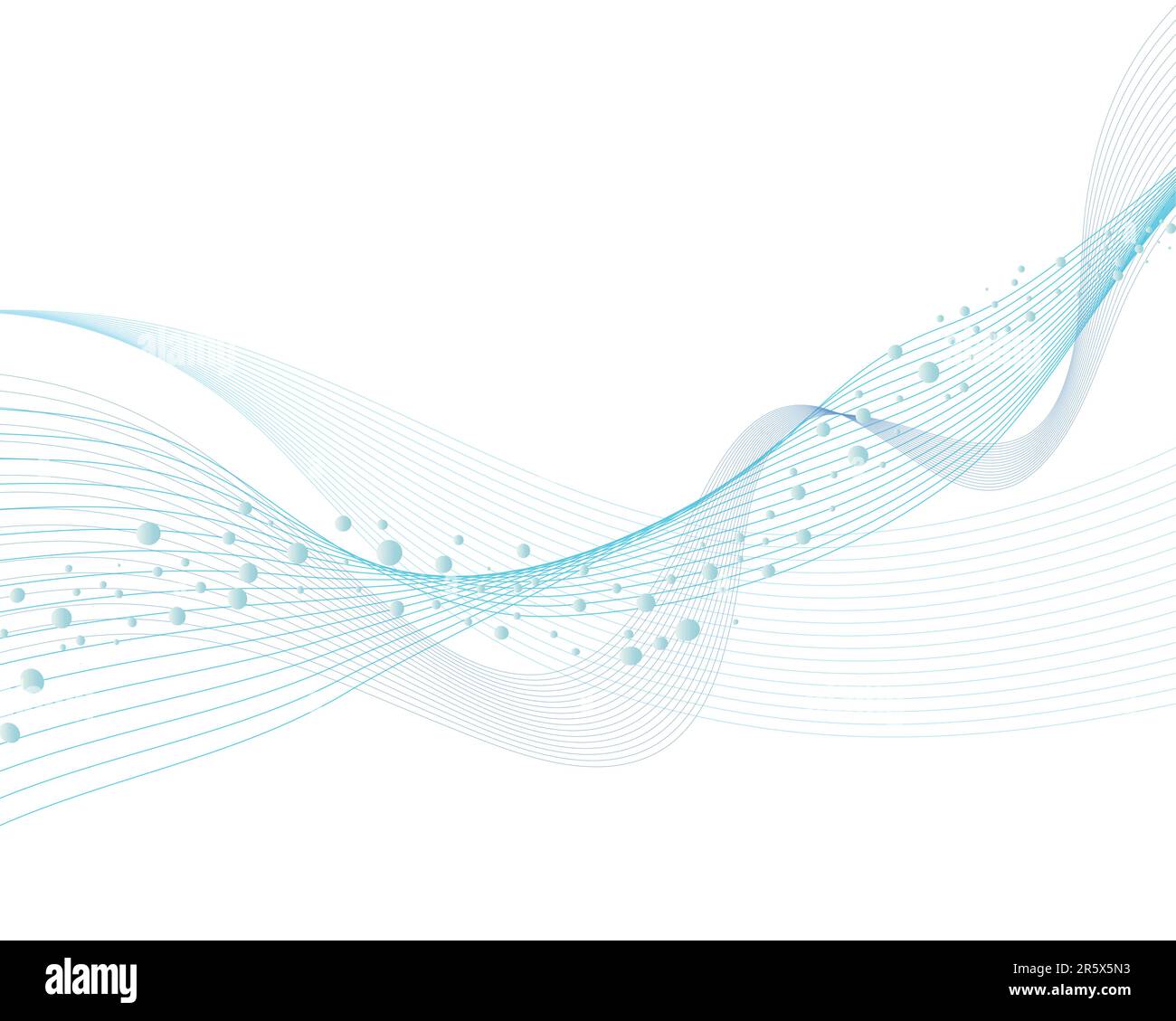 Abstrakte Wasser Vektor Hintergrund mit Luftblasen Stock Vektor
