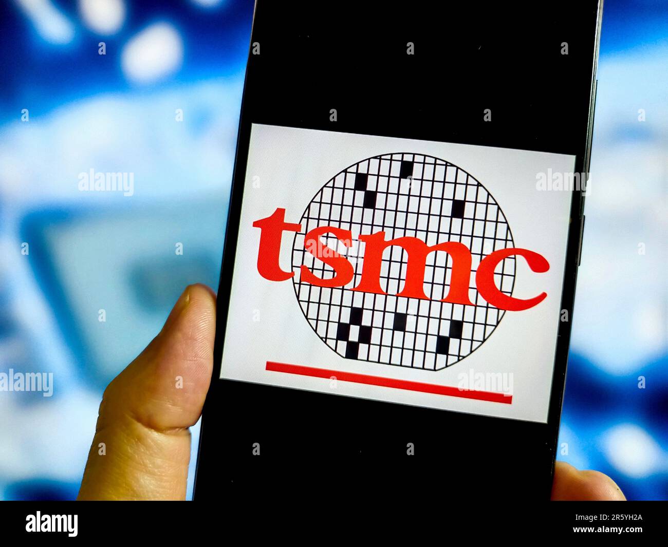 SUQIAN, CHINA - 6. JUNI 2023 - Abbildung: TSMC, Suqian, Provinz Jiangsu, China, 6. Juni 2023. TSMC erwartet im Vergleich zum Vorjahr einen Rückgang der r Stockfoto
