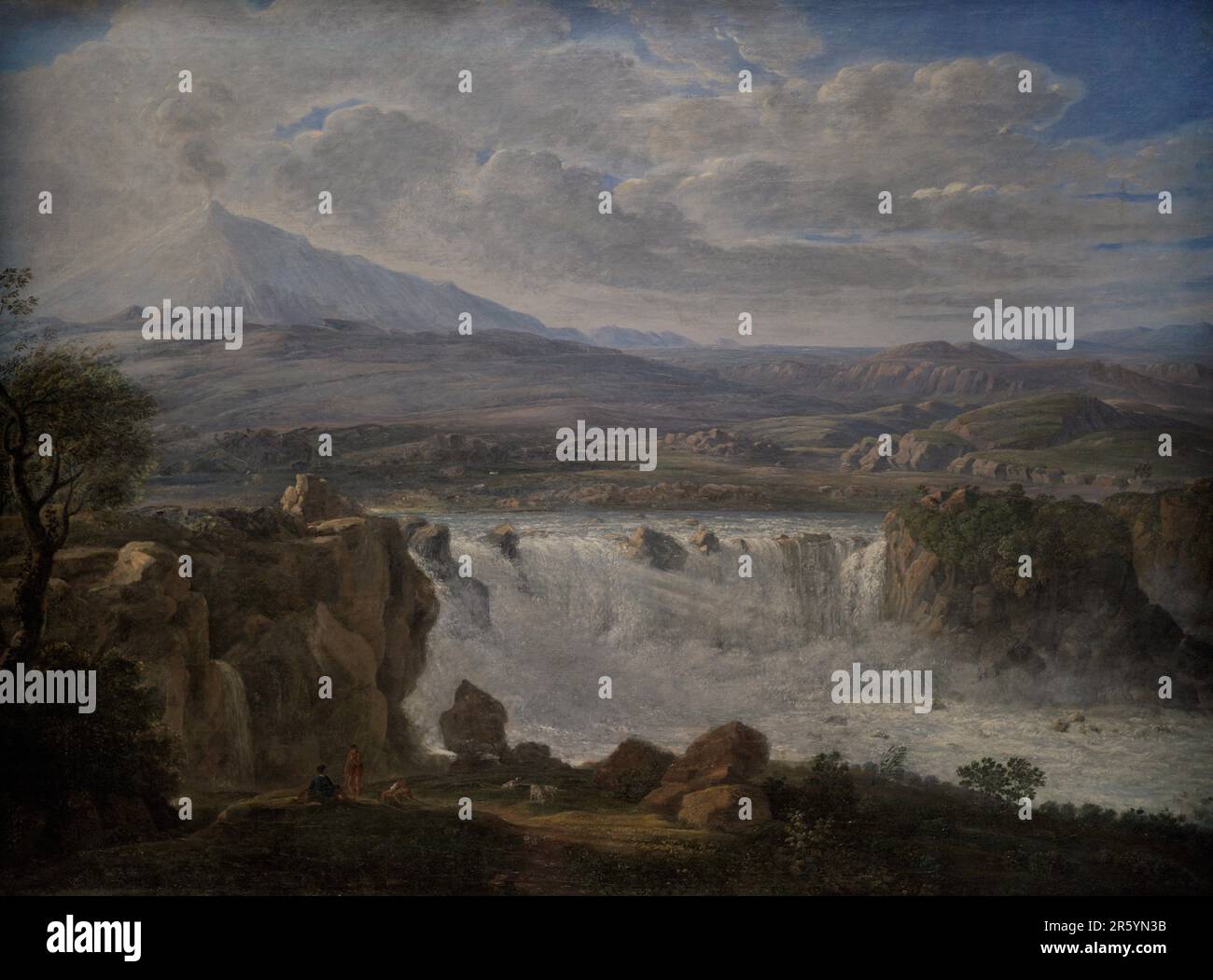 Karl Gotthard Grass (1767-1814). Lettischer Maler. Die Carcaci Falls in der Nähe von Aderno am Fuße des Mt. Ätna, 1808. Öl auf Leinwand (88 x 120 cm). Lettisches Nationalmuseum für Kunst. Riga, Lettland. Stockfoto