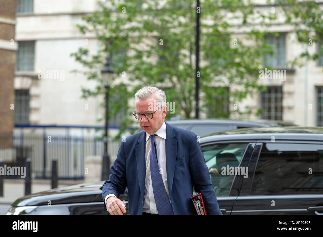 London, Großbritannien. 6. Juni 2023. Michael Gove, Secretary of State for Housing Communities and Local Government, trifft im Kabinettsbüro Whithall zu einem Kabiententreffen ein. Kredit: Richard Lincoln/Alamy Live News Stockfoto