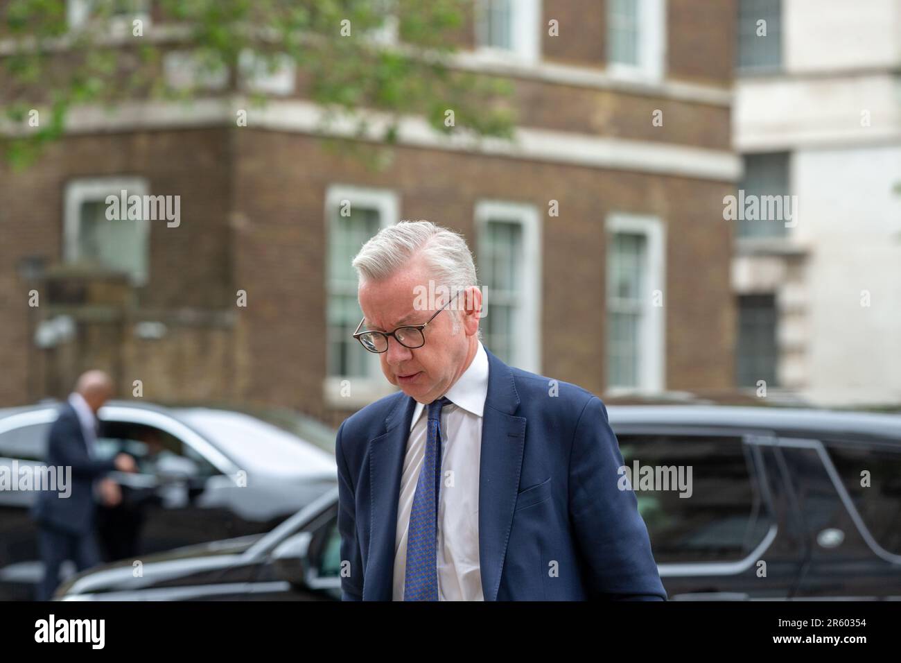 London, Großbritannien. 6. Juni 2023. Michael Gove, Secretary of State for Housing Communities and Local Government, trifft im Kabinettsbüro Whithall zu einem Kabiententreffen ein. Kredit: Richard Lincoln/Alamy Live News Stockfoto