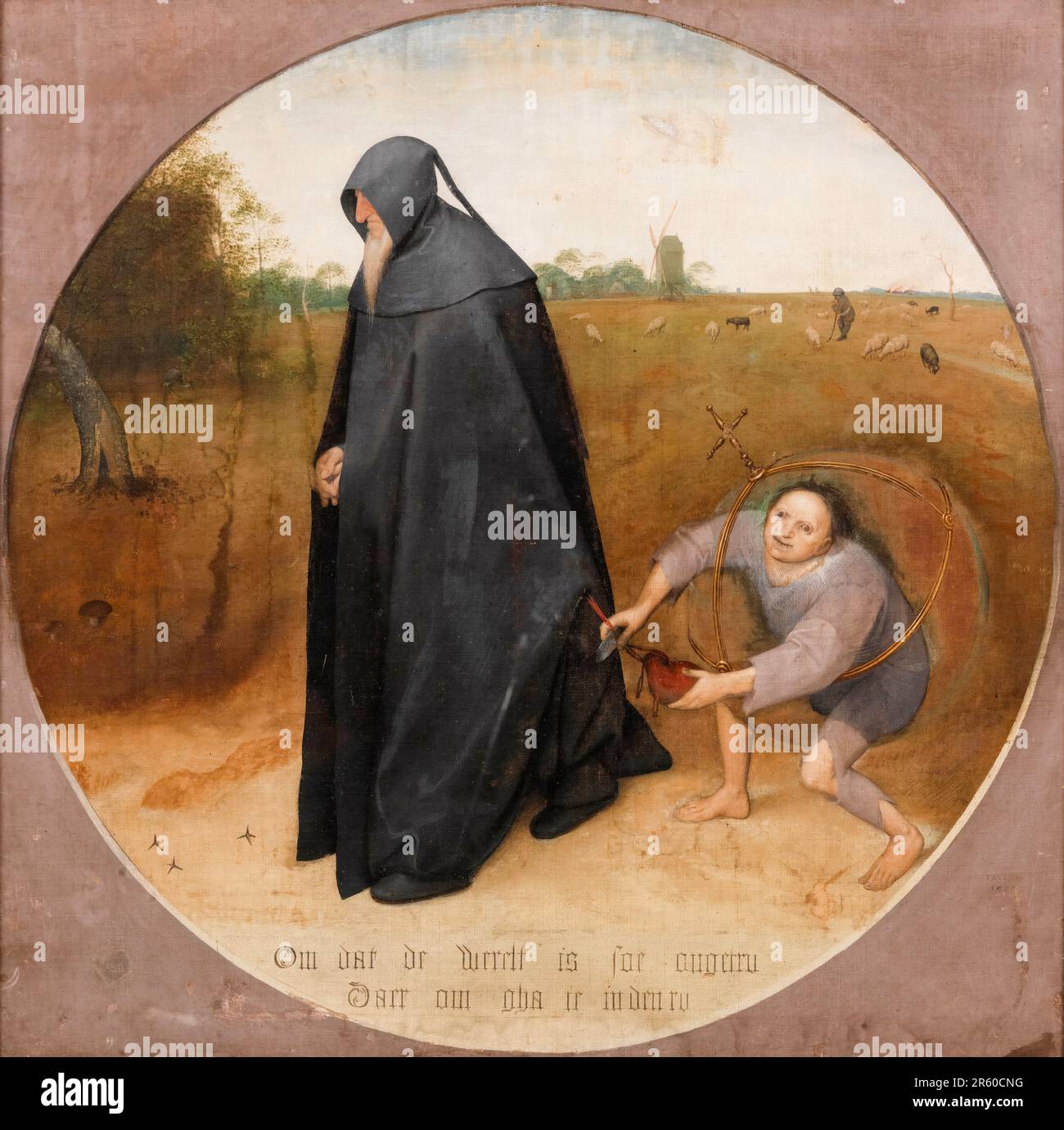 Pieter Bruegel, der Ältere, der Misanthrope, malt in Tempera auf Leinwand, 1568 Stockfoto Pieter Bruegel, der Ältere, der Misanthrope, malt in Tempera auf Leinwand, 1568 Stockfoto