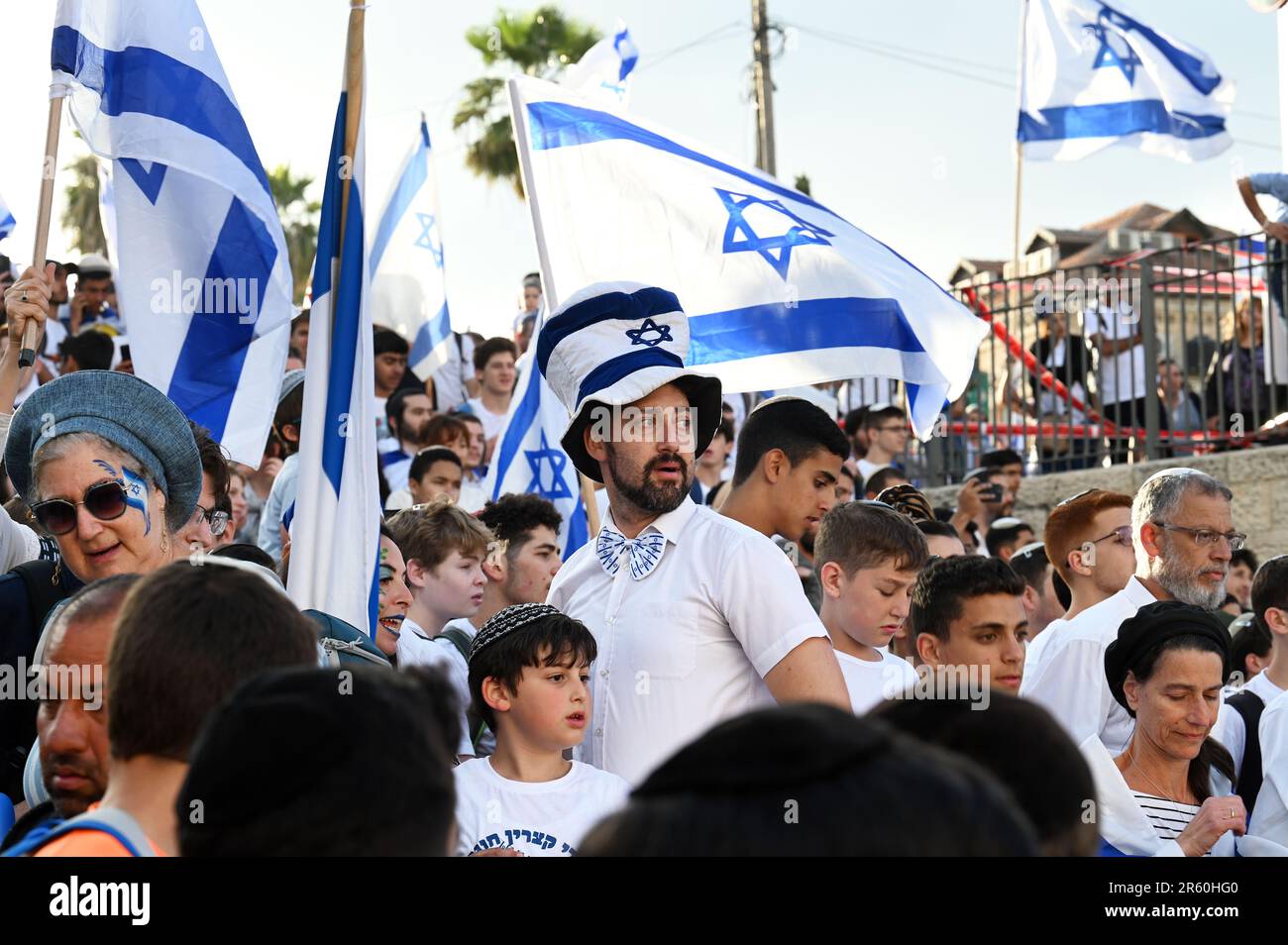 Feierlichkeiten zum Jerusalem-Tag Stockfoto