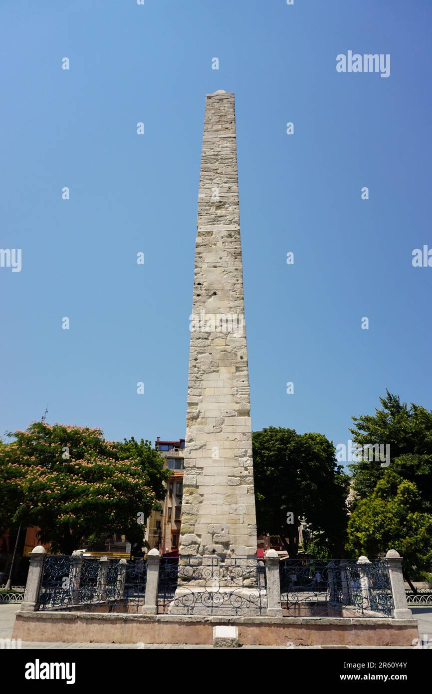 24. Juli 2017 Istanbul Türkei. Dikilitas-Park in Istanbul Antike Obelisken der Türkei Stockfoto