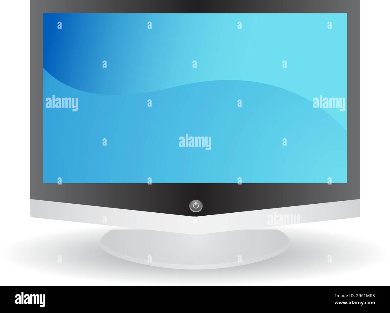 Ein 3D-Zoll-Flachbildfernseher Stock Vektor