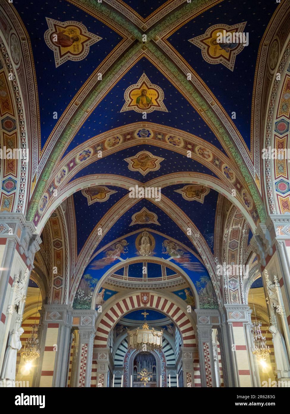 Innenraum der Kirche Santa Margherita, Cortona Stockfoto