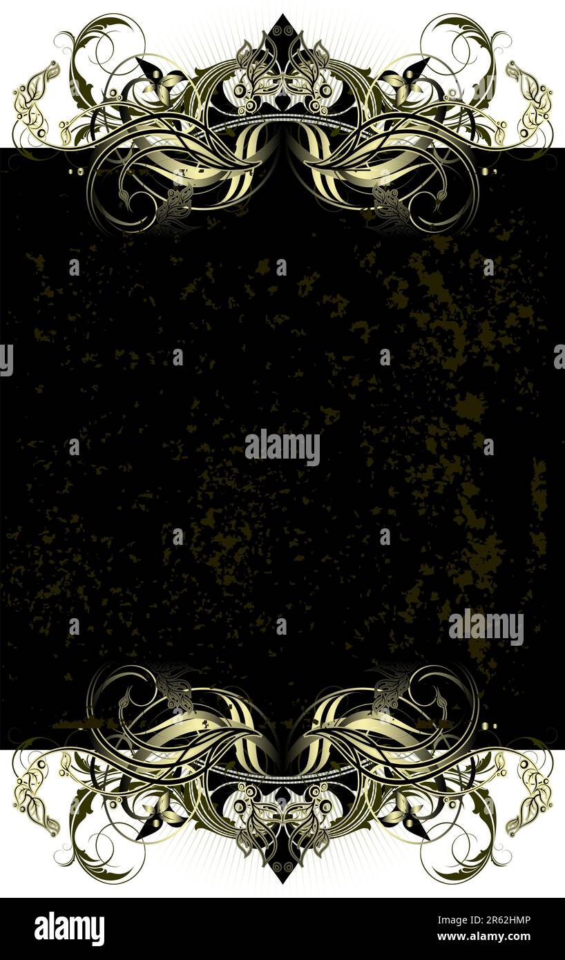 Kunstvoller Rahmen. Diese Abbildung kann als Designerarbeit verwendet werden Stock Vektor