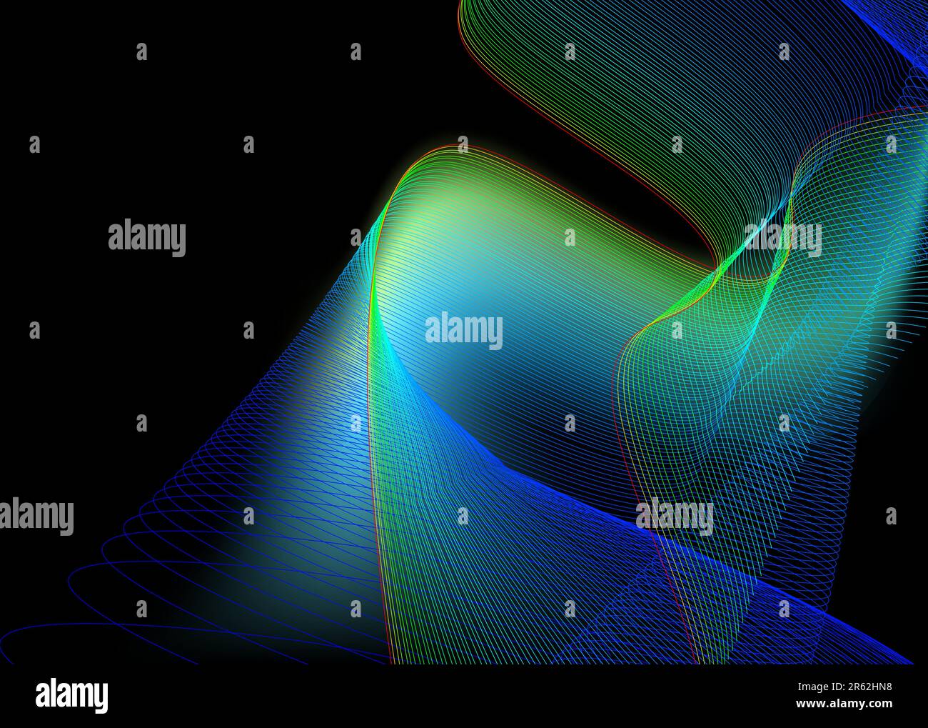 Abstrakte Linien. Diese Abbildung kann als Designerarbeit verwendet werden Stock Vektor