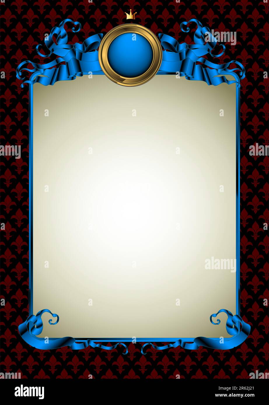 Kunstvoller Rahmen. Diese Abbildung kann als Designerarbeit verwendet werden Stock Vektor