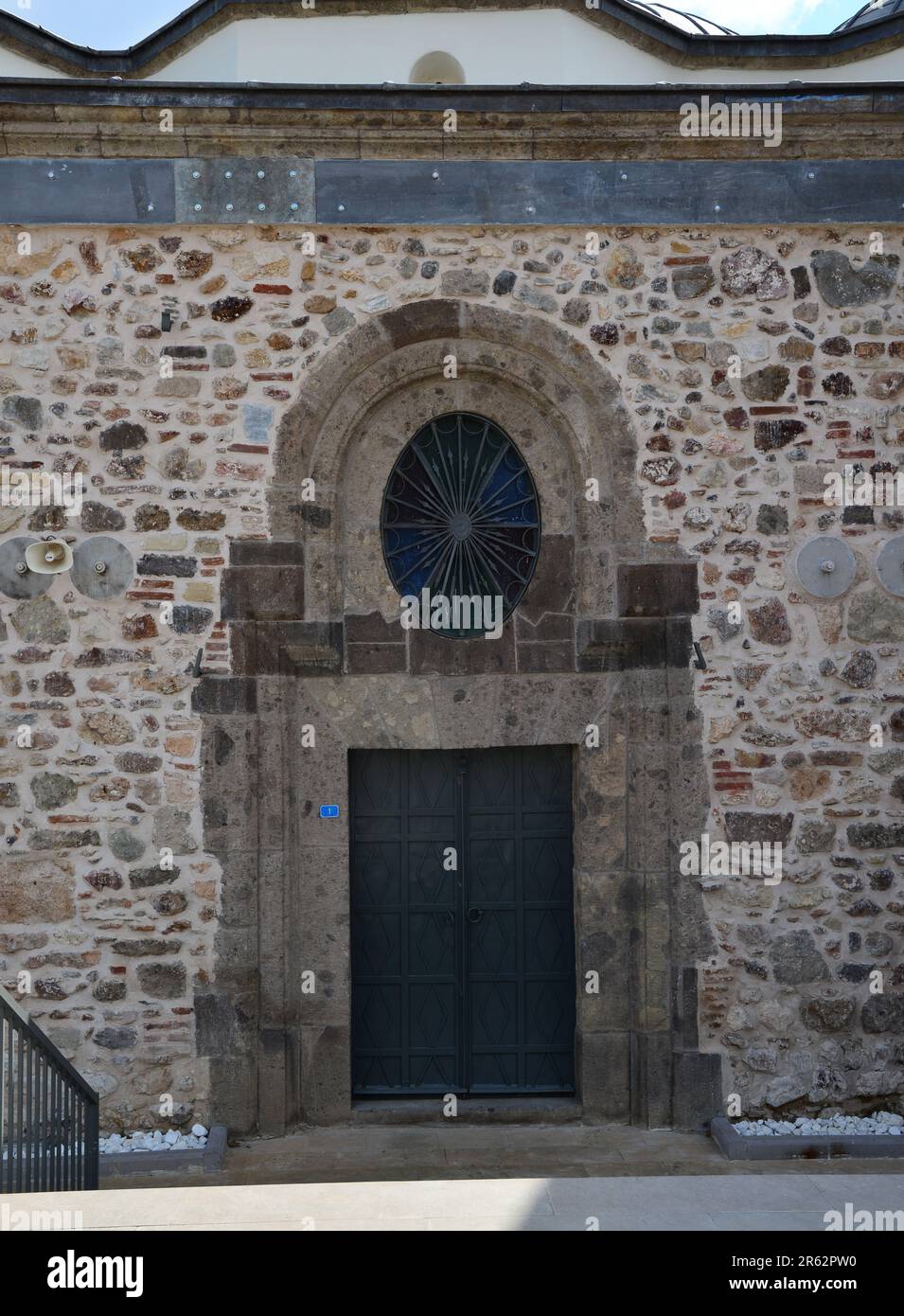 Die große Moschee befindet sich in der Stadt Usak in der Türkei und wurde 1419 erbaut. Stockfoto