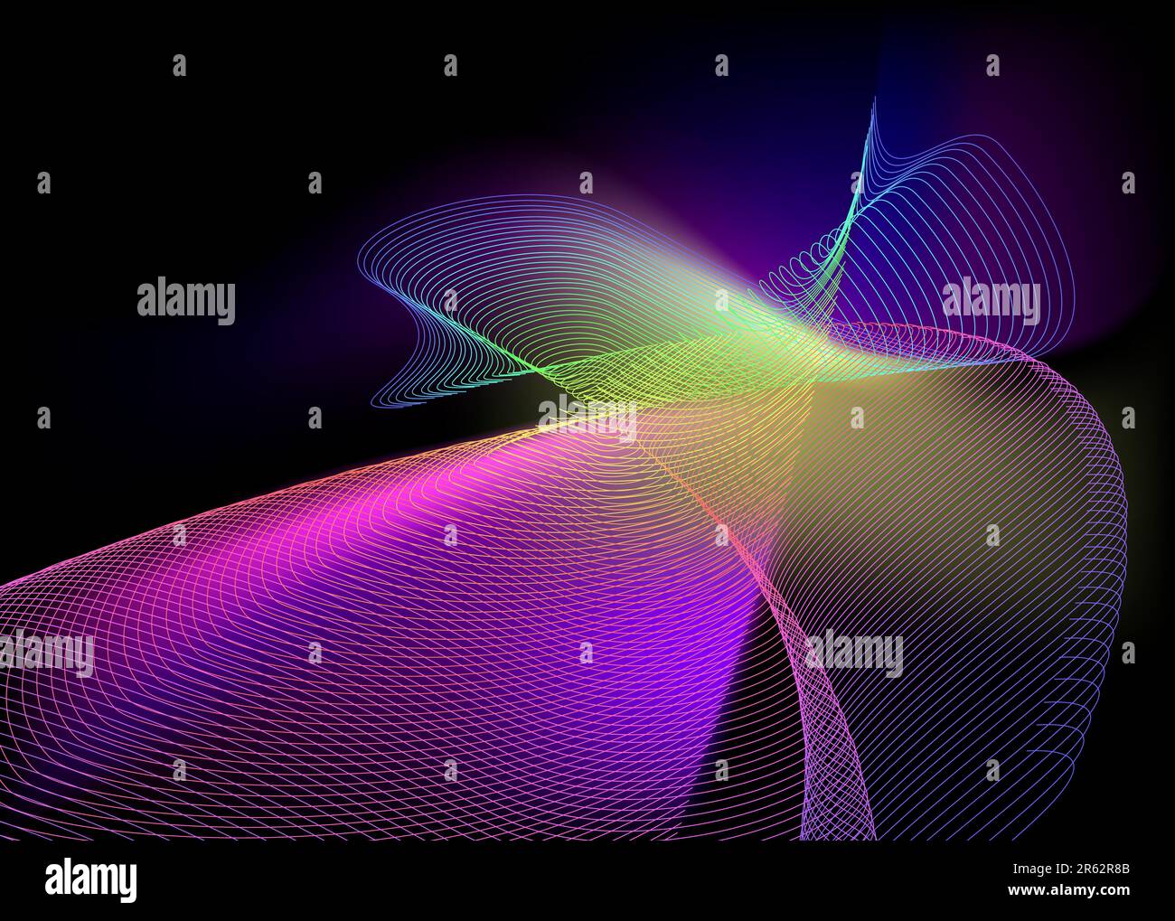 Abstrakte Linien. Diese Abbildung kann als Designerarbeit verwendet werden Stock Vektor