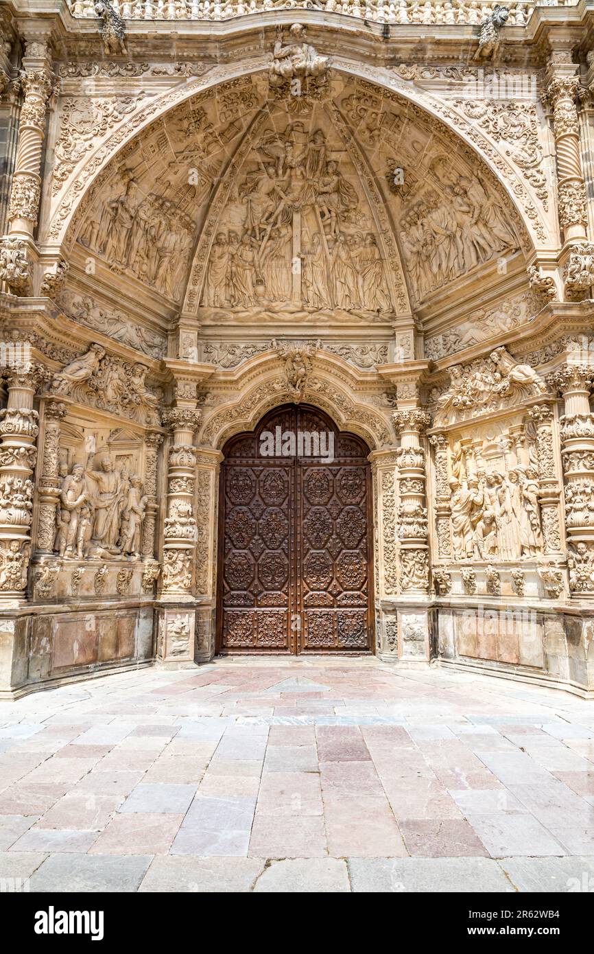 Die Kathedrale von Astorga (spanisch: Catedral de Santa María de Astorga) ist eine römisch-katholische Kirche in Astorga, Spanien Stockfoto