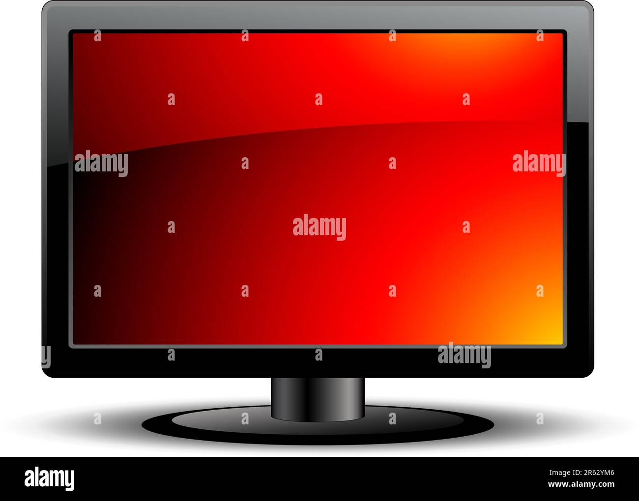 LCD-Bildschirm, diese Abbildung kann für die Arbeit von Designern nützlich sein Stock Vektor