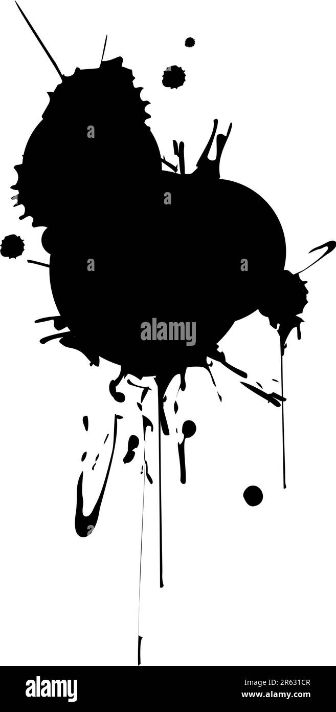 Vektor spritzt - Größe und Farbe können geändert werden Stock Vektor